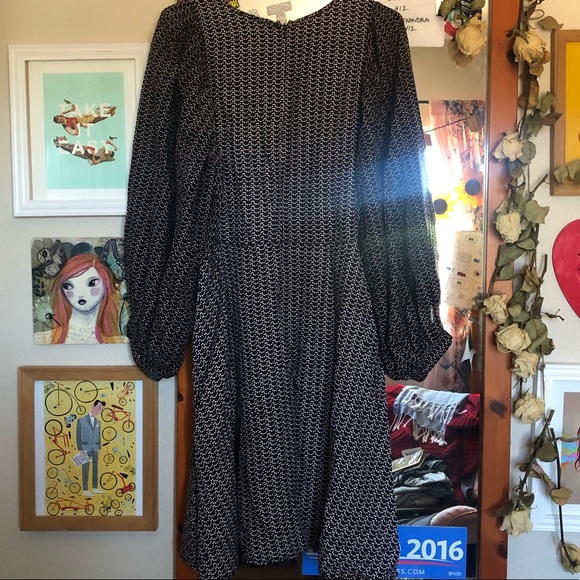 MAEVE Balloon Sleeve Polka Dot Dress - Picture 4 of 4